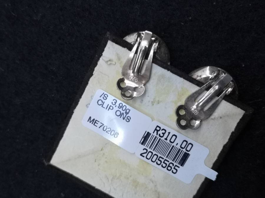 925 Silver clip on earrings