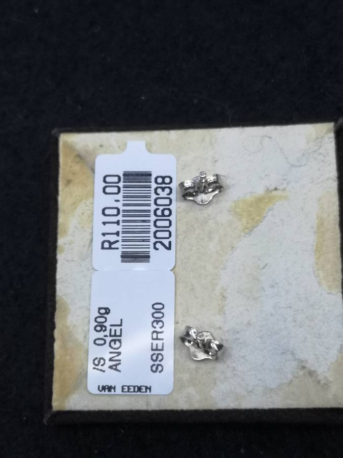 925 Silver earrings cherub