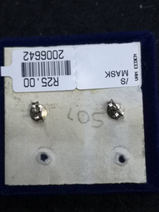 925 Silver earrings masks