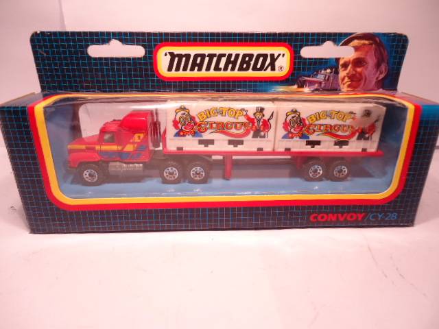 Matchbox Convoy Series - Mack Container Truck - Big Top Circus - # CY 28