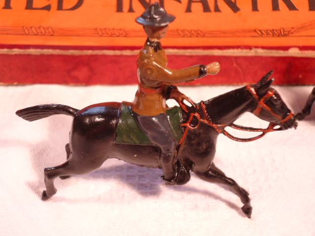 Britains - South African Mounted Infantry - 5 Mounted British Soldiers - Set 38 - #SB12 - RARE