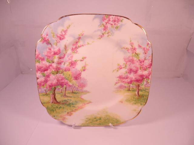 Royal Albert Bone China - 'Blossom' - Single Square Side Plate with Stand