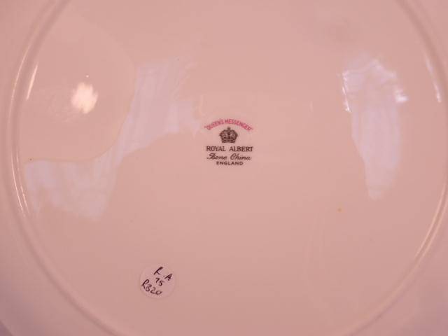 Royal Albert Bone China - 'Queens Messenger' - Single Cake Plate with Stand