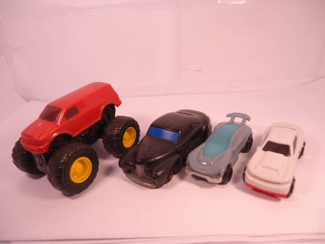 Hot Wheels - Lot of 4 Playdown Plastic Models - Made for McDonald's