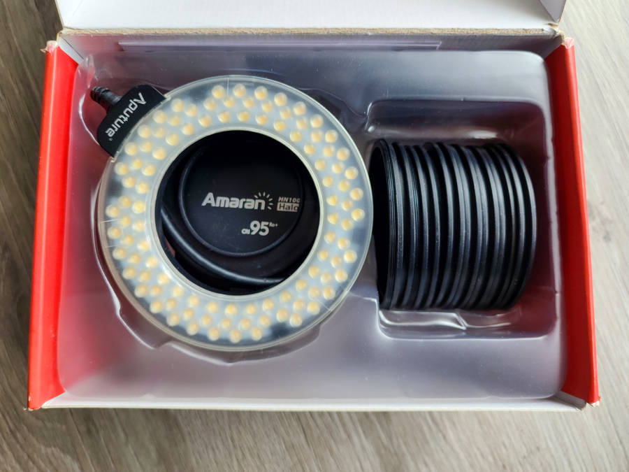 Aputure Amaran Halo AHL-HN100 LED Ring Flash Light for Nikon DSLR Camera