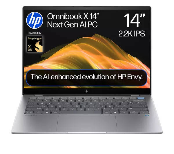 Latest HP Omnibook X AI PC, Snapdragon 12 Core X Elite, 32GB RAM, 1TB SSD