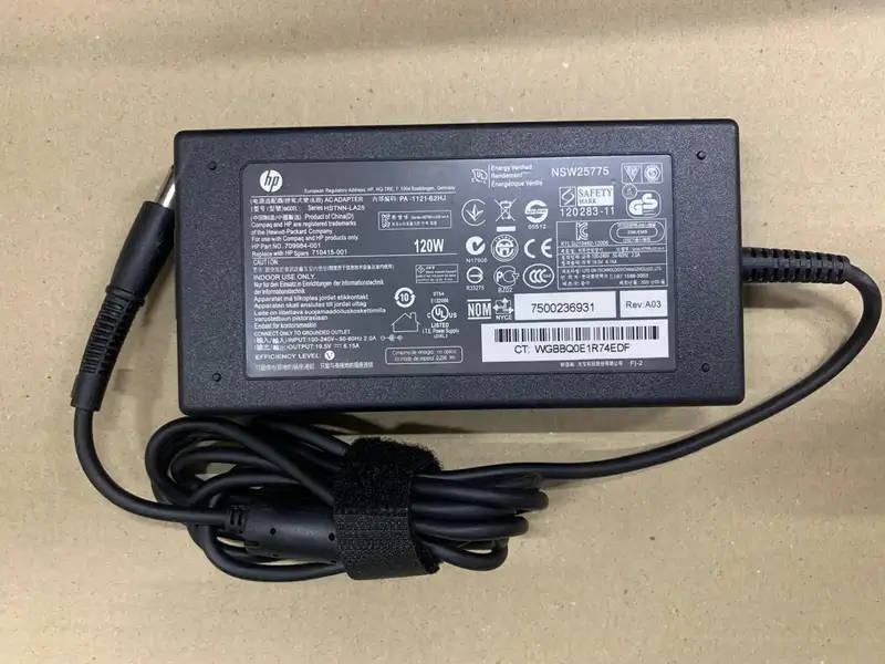 HP Original 120w 19.5V 6.15A AC Adapter HSTNN-LA25