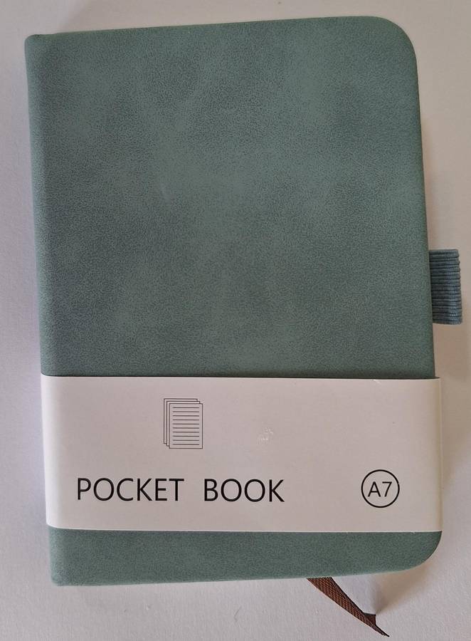 Pale Green journal 98 pages A7 size