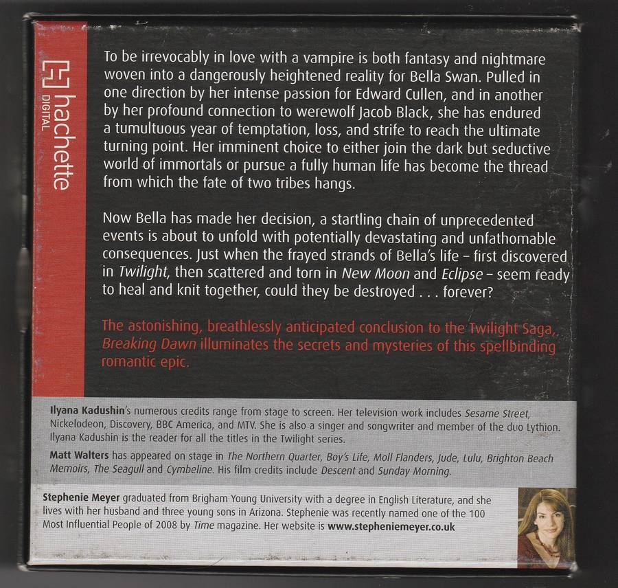 Breaking Dawn by Stephenie Meyer Audio Book