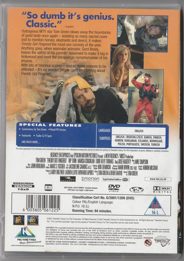 Freddy got fingered