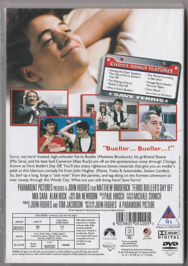 Ferris Bueller's day off