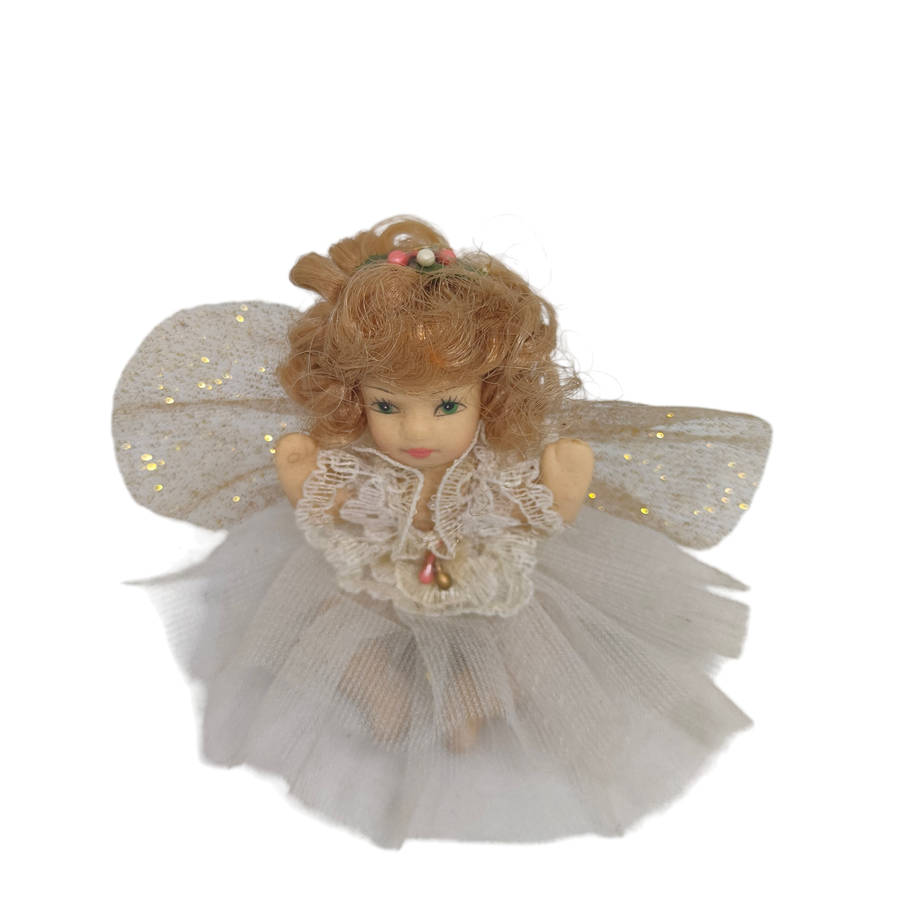 Vintage small porcelain fairy doll