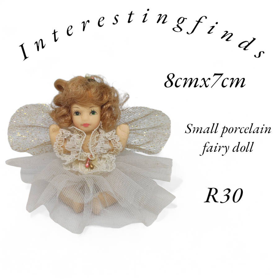 Vintage small porcelain fairy doll