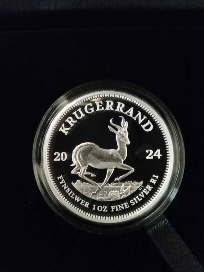 SOUTH AFRICAN ONE OUNCE KRUGERRAND SILVER"" GREAT PROOF""2024