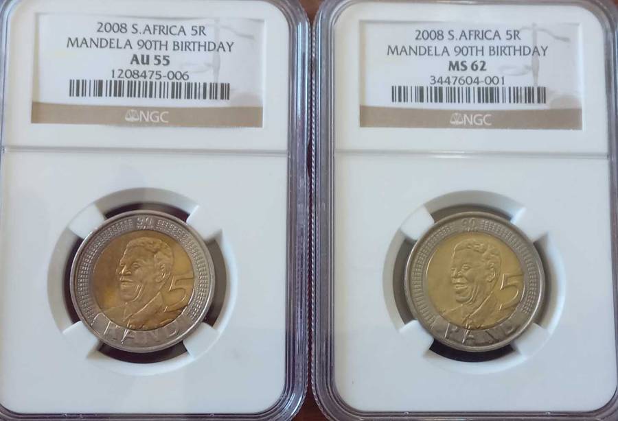 Nelson Mandela 90th Birthday coins