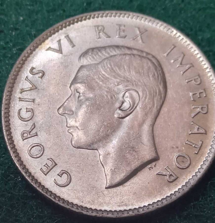 South African union 1944 2 shillings