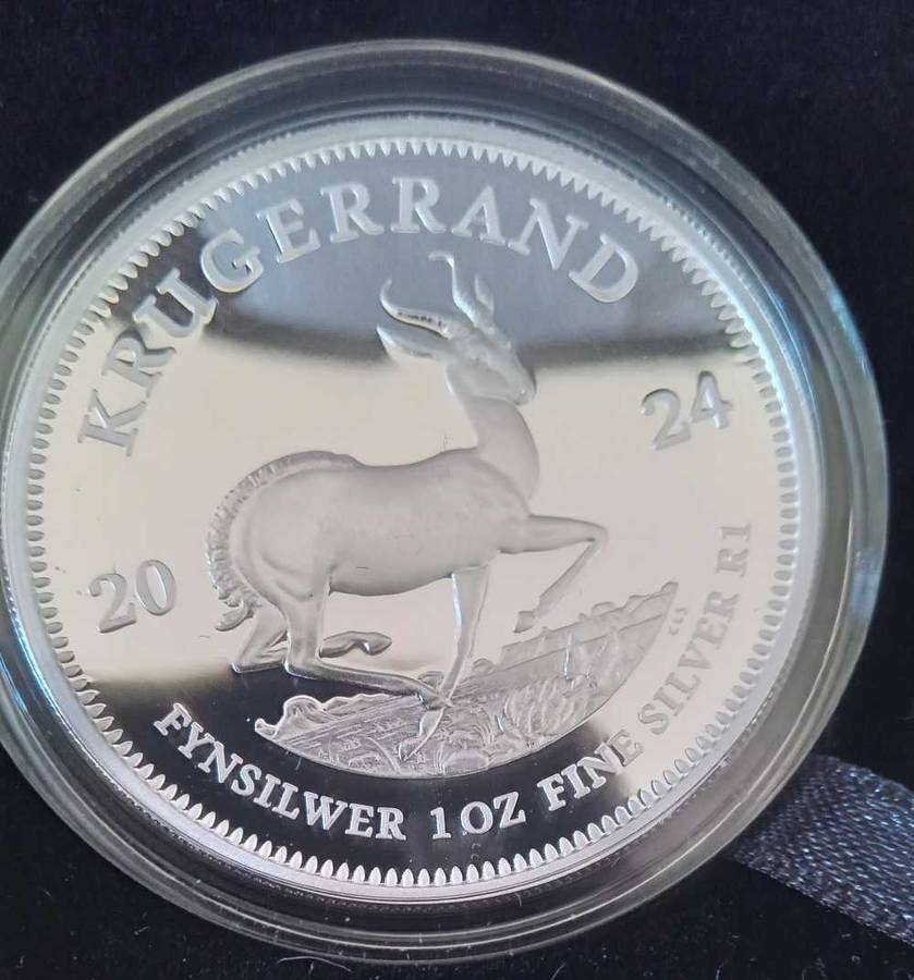 SOUTH AFRICAN ONE OUNCE KRUGERRAND SILVER"" GREAT PROOF""2024