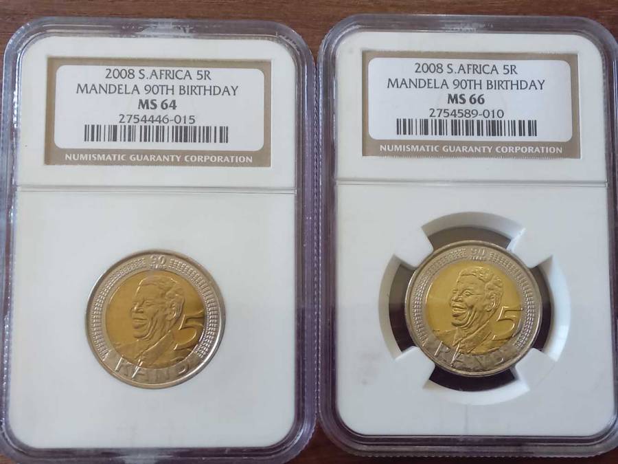 Nelson Mandela 90th Birthday coins