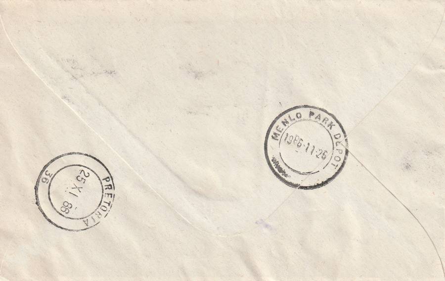 Germany DDR Registered Postal Stationery Cover South Africa - 1985 - Castles