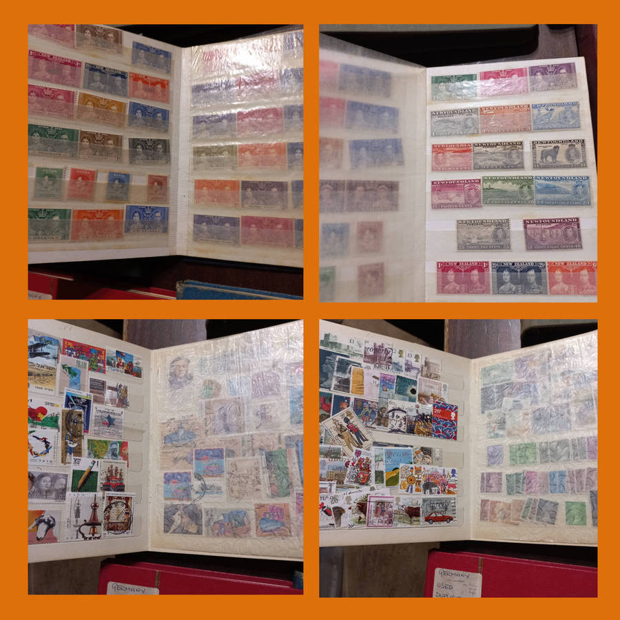 World & South Africa Stamps in 20+ Compact Stock Books  Thousands stamps also 3 Empty for Expansion