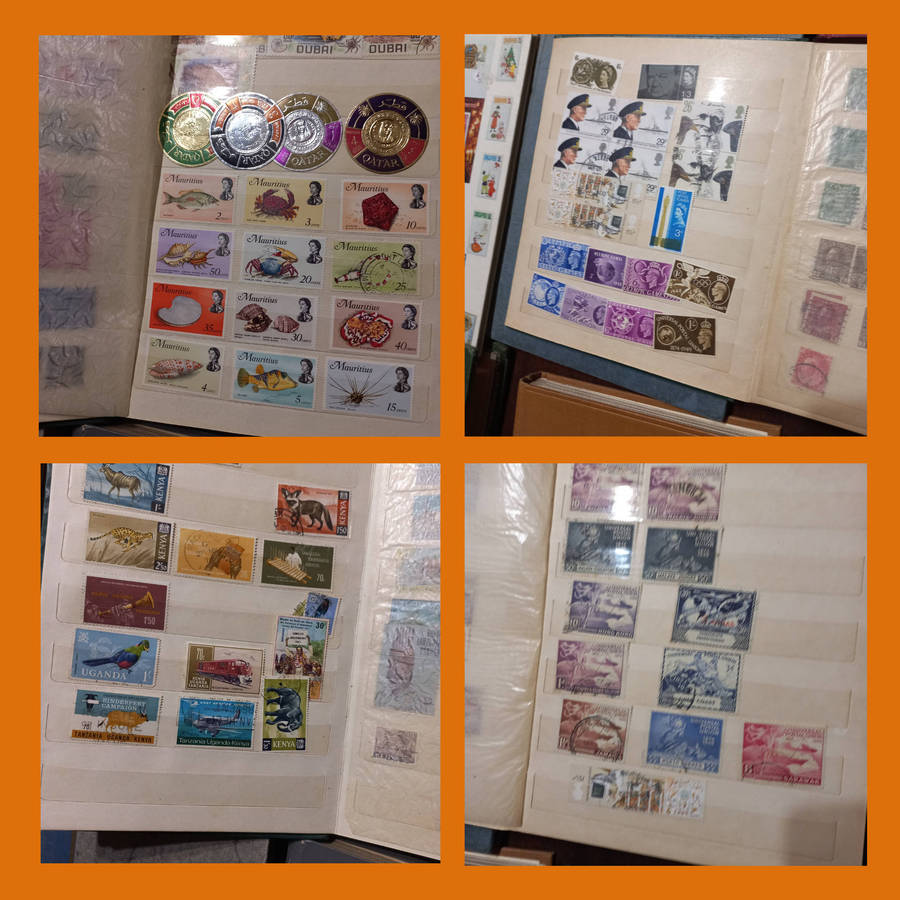 World & South Africa Stamps in 20+ Compact Stock Books  Thousands stamps also 3 Empty for Expansion