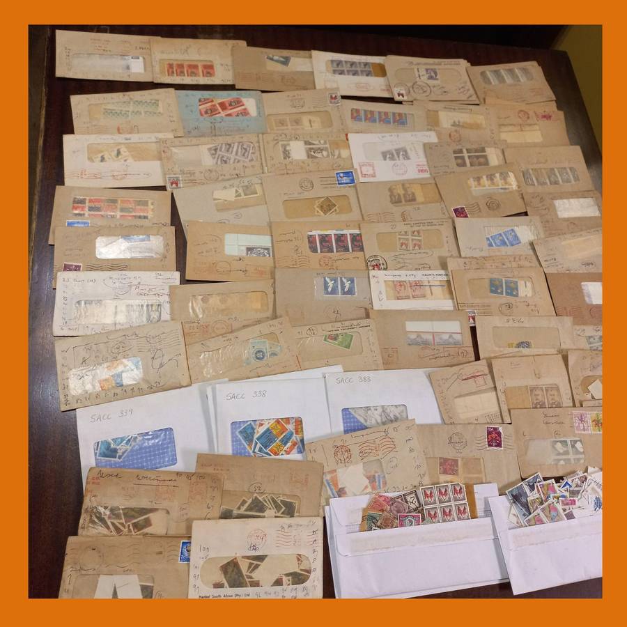 South Africa  Republic & Union Era Stamp Accumulation in Envelopes