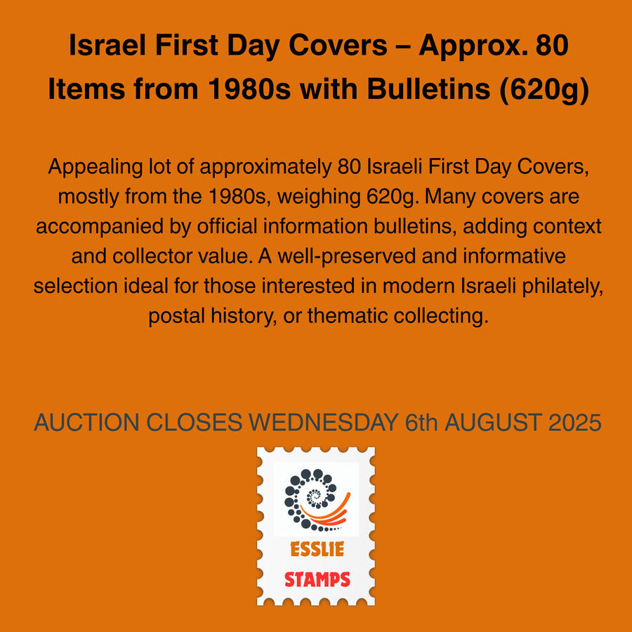 Israel First Day Covers  Approx. 80 Items from 1980s with Bulletins (620g)