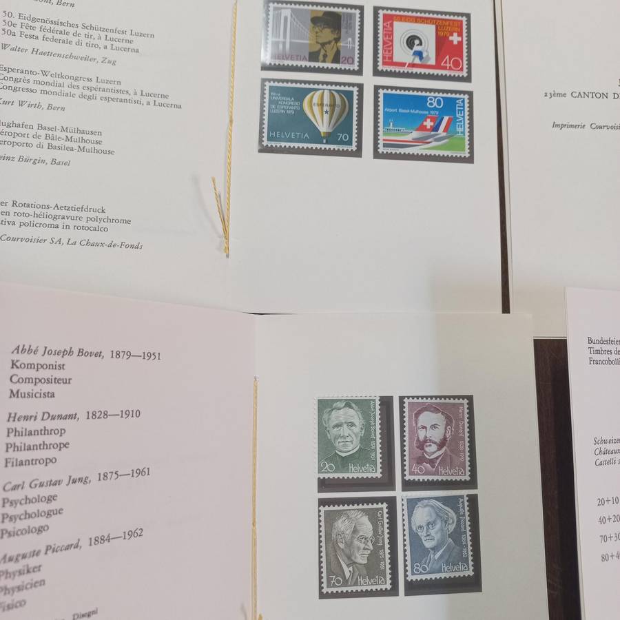 Switzerland Helvetia - 28 Mint sets from 1976 to 1978 in First Day Folders - Starting at R1