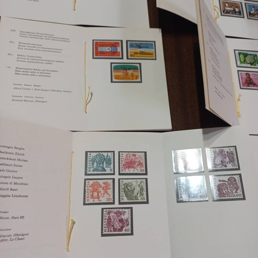 Switzerland Helvetia - 28 Mint sets from 1976 to 1978 in First Day Folders - Starting at R1