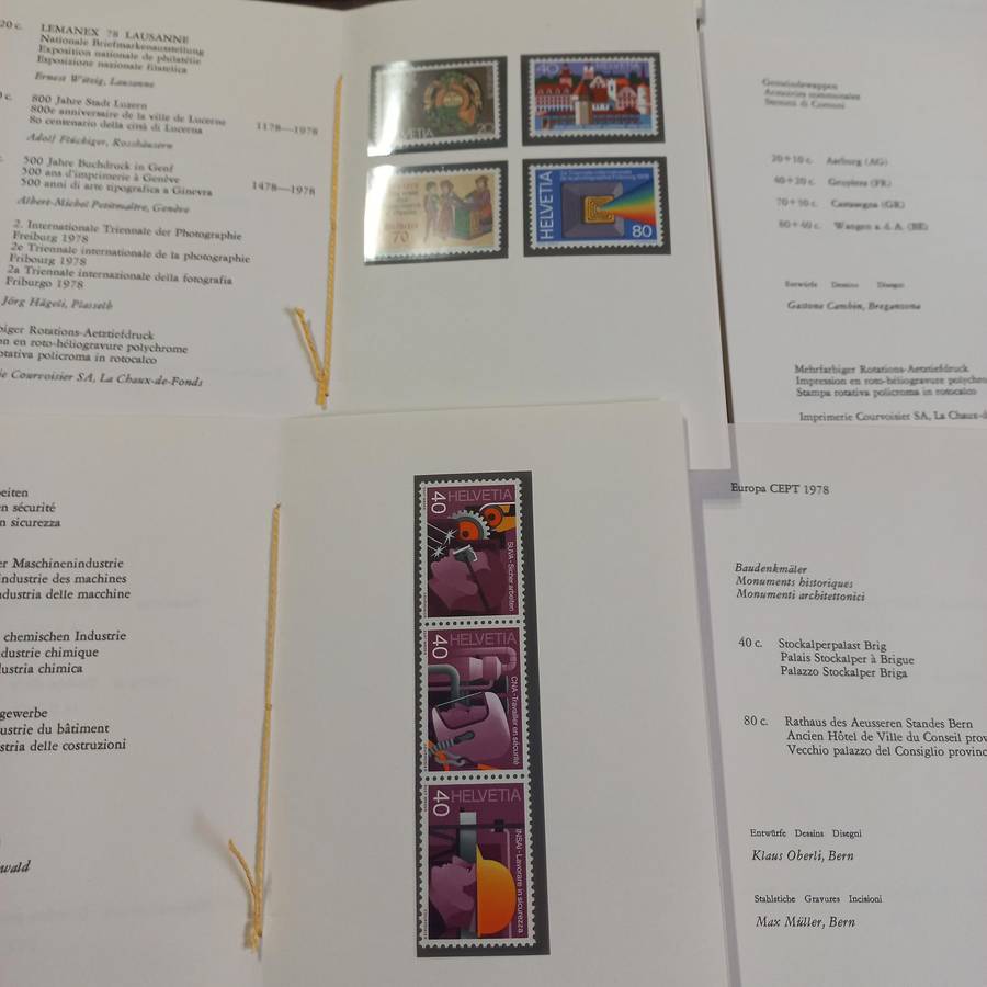 Switzerland Helvetia - 28 Mint sets from 1976 to 1978 in First Day Folders - Starting at R1