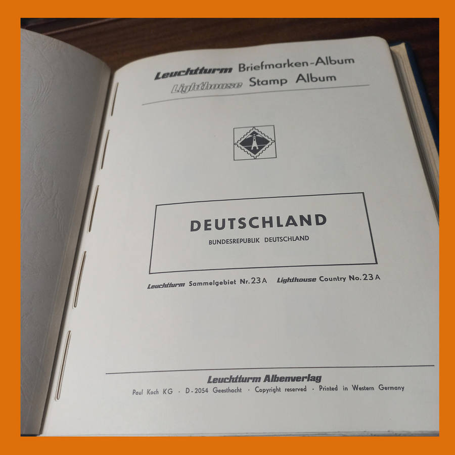 Germany Federal 1971 to 1984 in Near-New Pre Printed Lighthouse Album