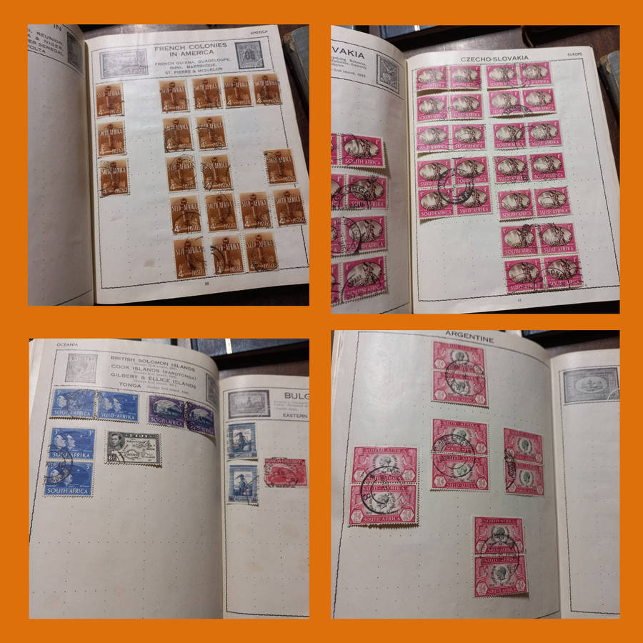 World & South Africa Stamps in 20+ Compact Stock Books  Thousands stamps also 3 Empty for Expansion