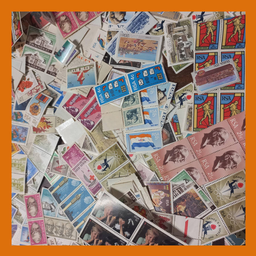 South Africa Republic and Union Mint Stamp Accumulation  Blocks and Pairs (250g)