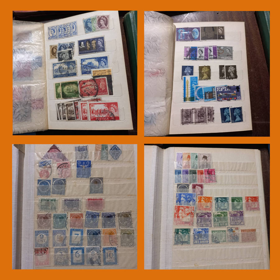 World & South Africa Stamps in 20+ Compact Stock Books  Thousands stamps also 3 Empty for Expansion