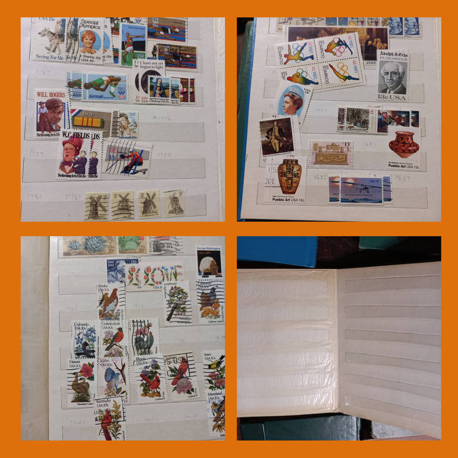 World & South Africa Stamps in 20+ Compact Stock Books  Thousands stamps also 3 Empty for Expansion