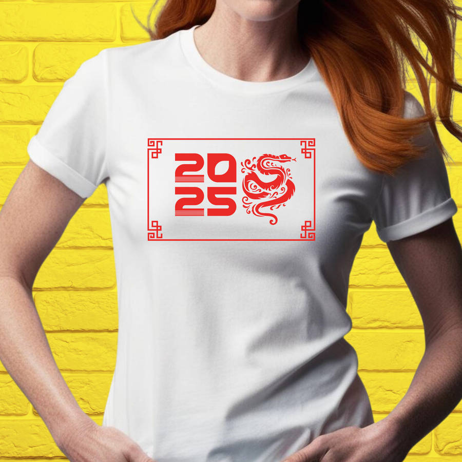 Chinese Lunar New Year Snake Unisex Crew Neck Tee