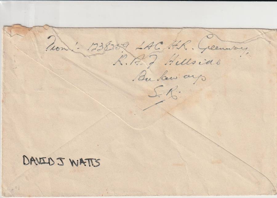 Rhodesia - 1942 - Active Service Cover - Listing for eesti