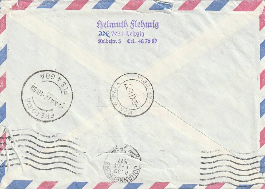Germany DDR Cover Eilsendung Express - 1965 - Centenary ITU UIT Broadcasting system Flowering Cactu