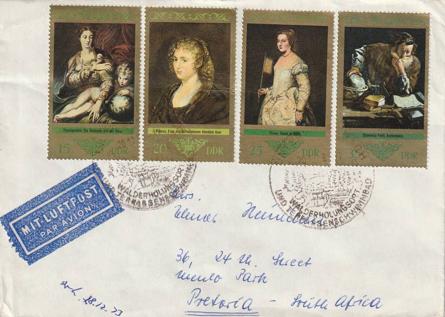 Germany DDR Cover - 1973 - Paintings