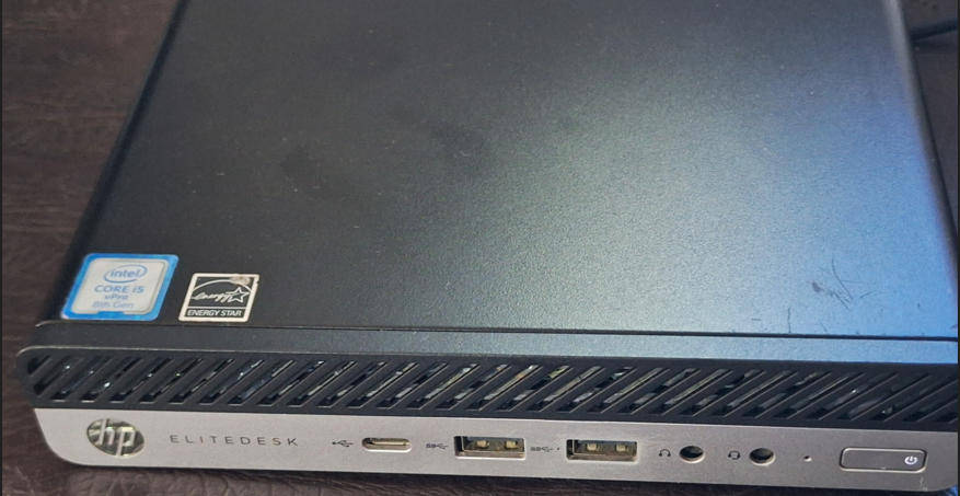 HP EliteDesk 8th Gen i5 8GB DDR4 RAM 256GB M.2 Gen3 SSD