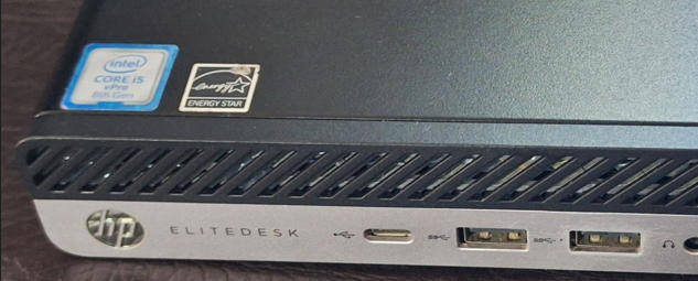 HP EliteDesk 8th Gen i5 8GB DDR4 RAM 256GB M.2 Gen3 SSD