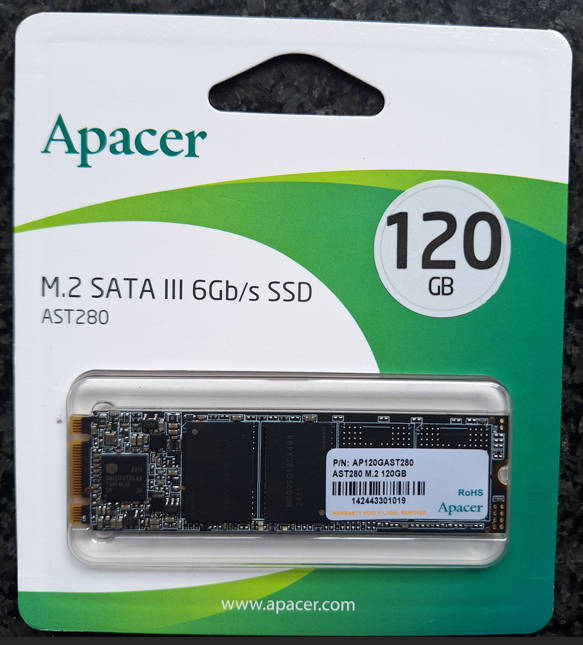 Apacer M.2 SATA III 6Gb/s SSD - 120GB