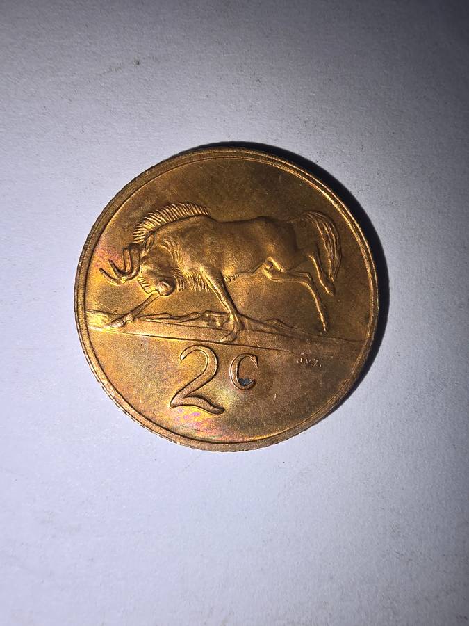 1974 2c ~ with some toning