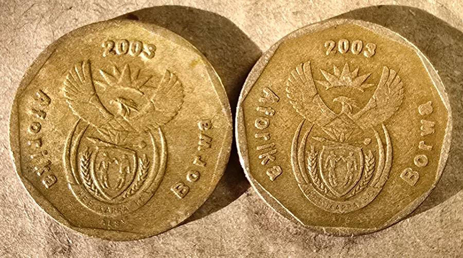 South Africa 20c Set - 2003 Small & Large Varieties