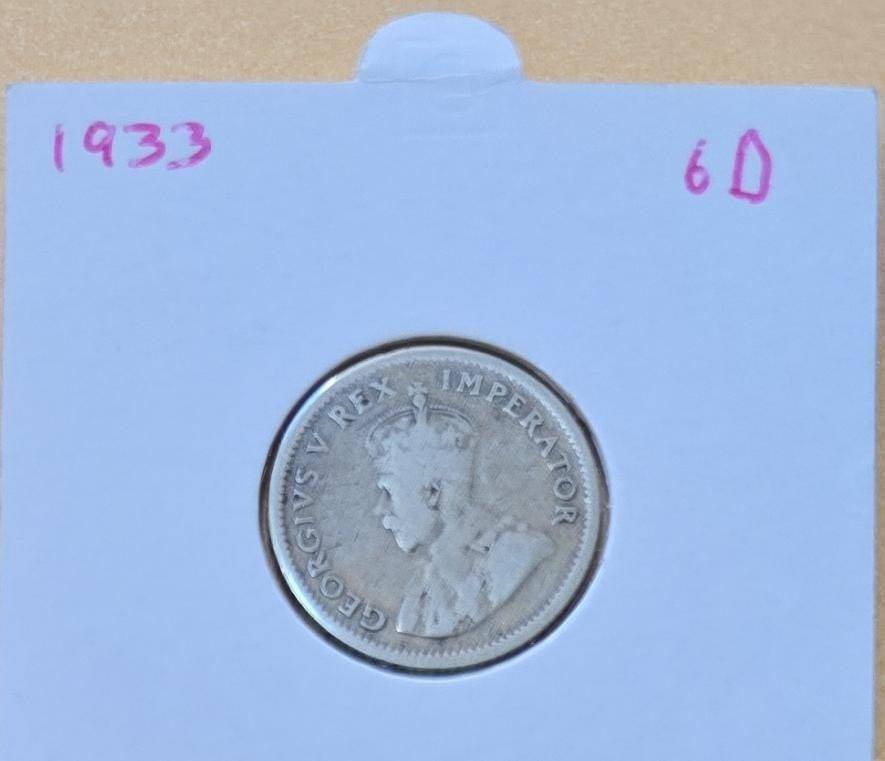1933 Sixpence (6D)