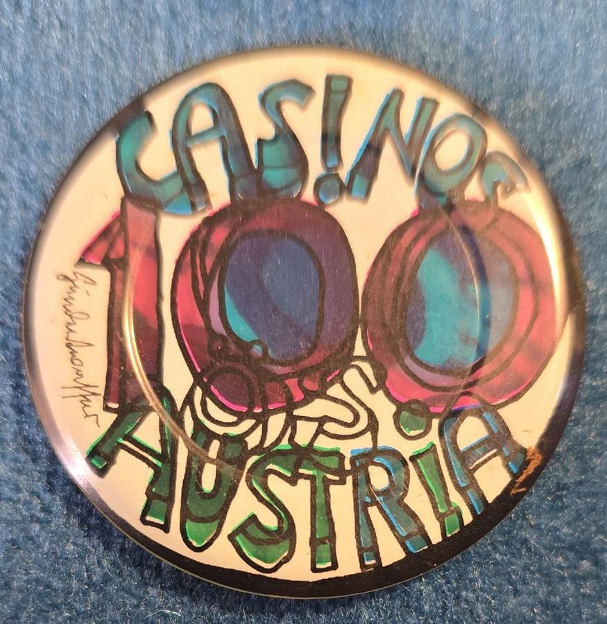 Hundertwasser Casino Austria Jeton ATS 100 (Glass window)