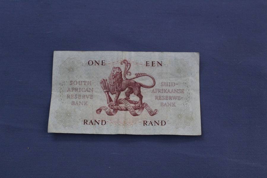 South African one rand note