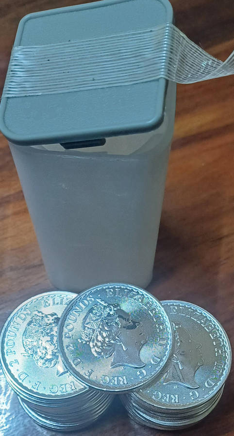 25x1oz .999Silver 2021 Brittania Coins bid per coin highest Bidder to take the lot