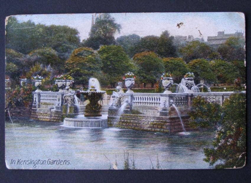 J.W.B. Commercial Series POSTCARD - In Kensington Gardens 1910