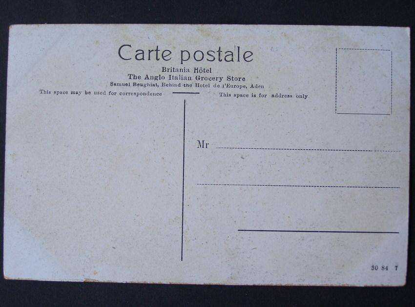 Vintage POSTCARD - Aden - The inner harbour Steamer Point